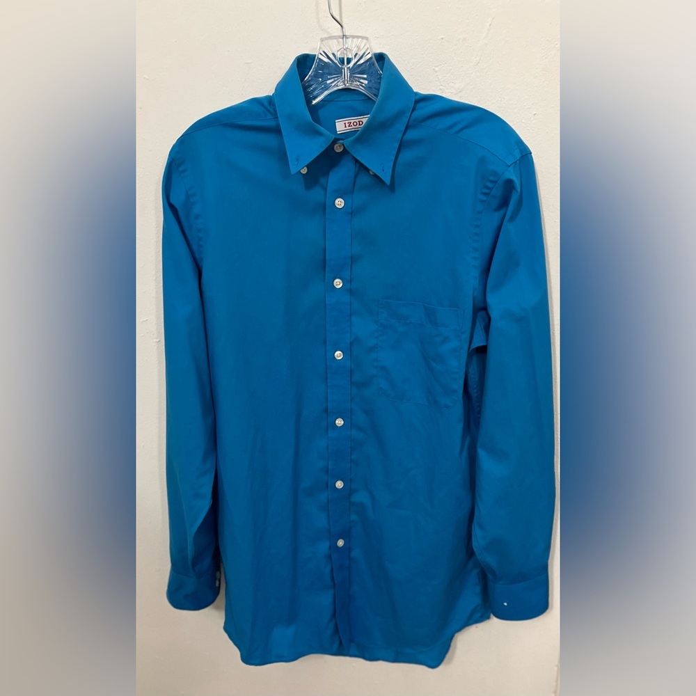 Izod | Men Blue Dress Shirt